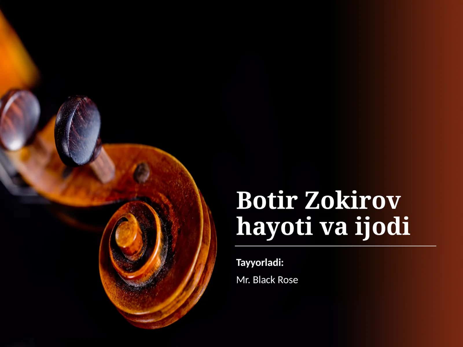 Botir Zokirov hayoti va ijodi