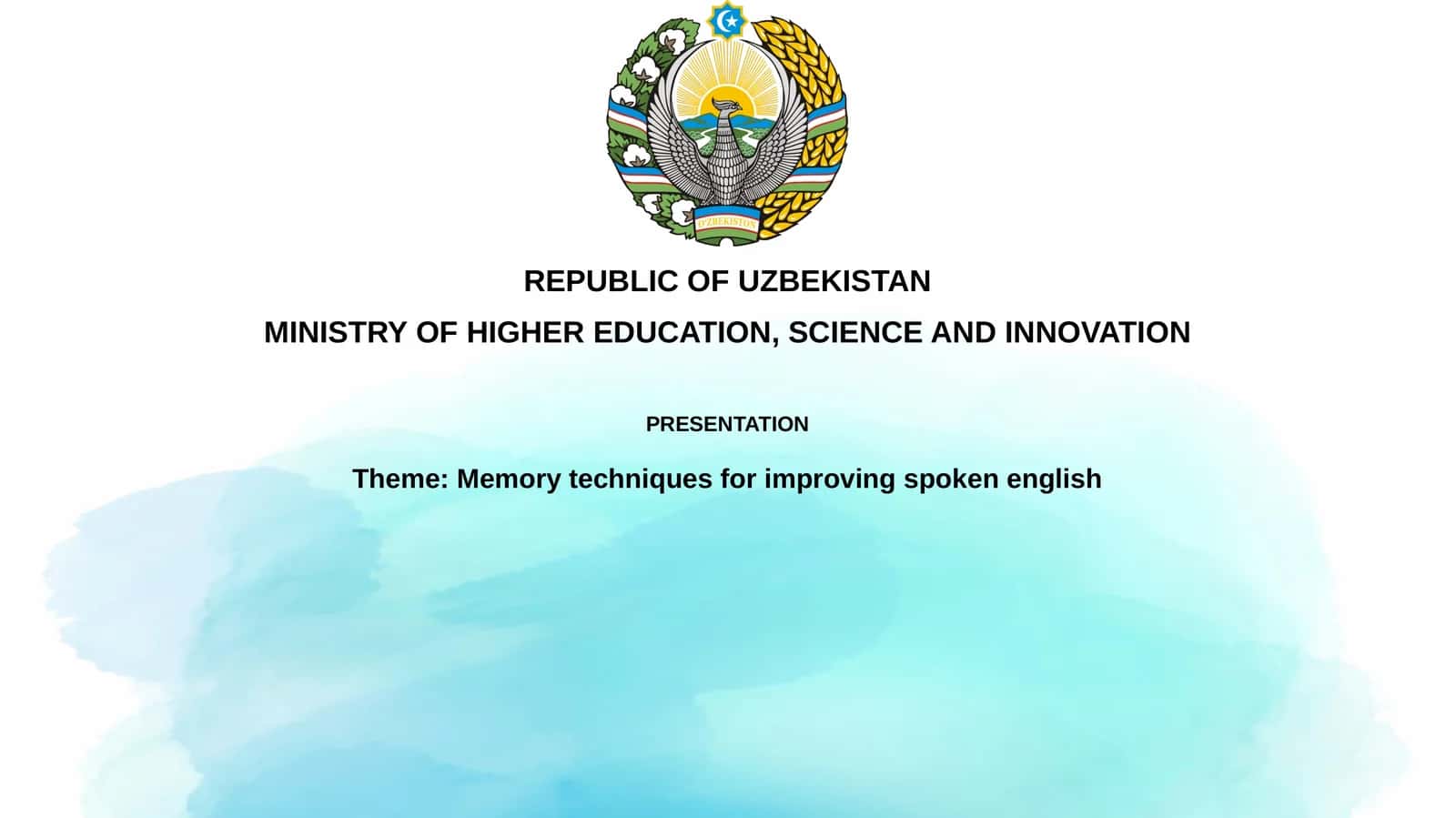Memory techniques for improving spokenenglish