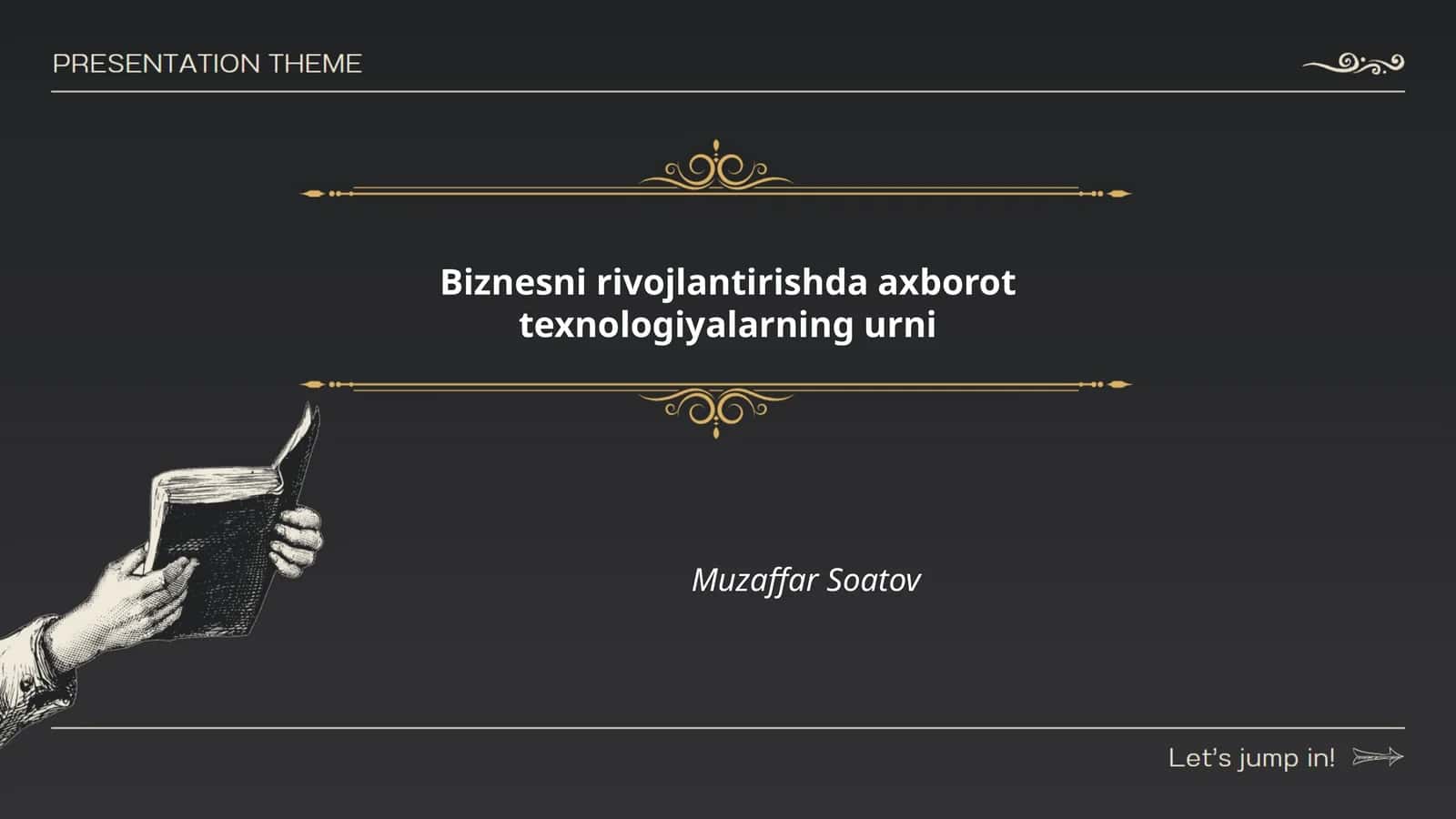 Biznesni rivojlantirishda axborot texnologiyalarning urni