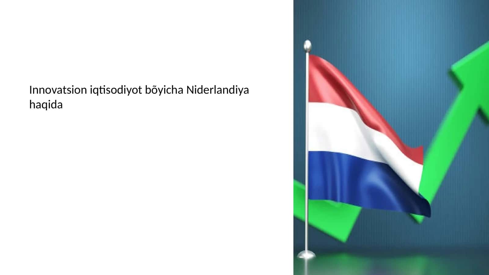 Innovatsion iqtisodiyot bõyicha Niderlandiya haqida