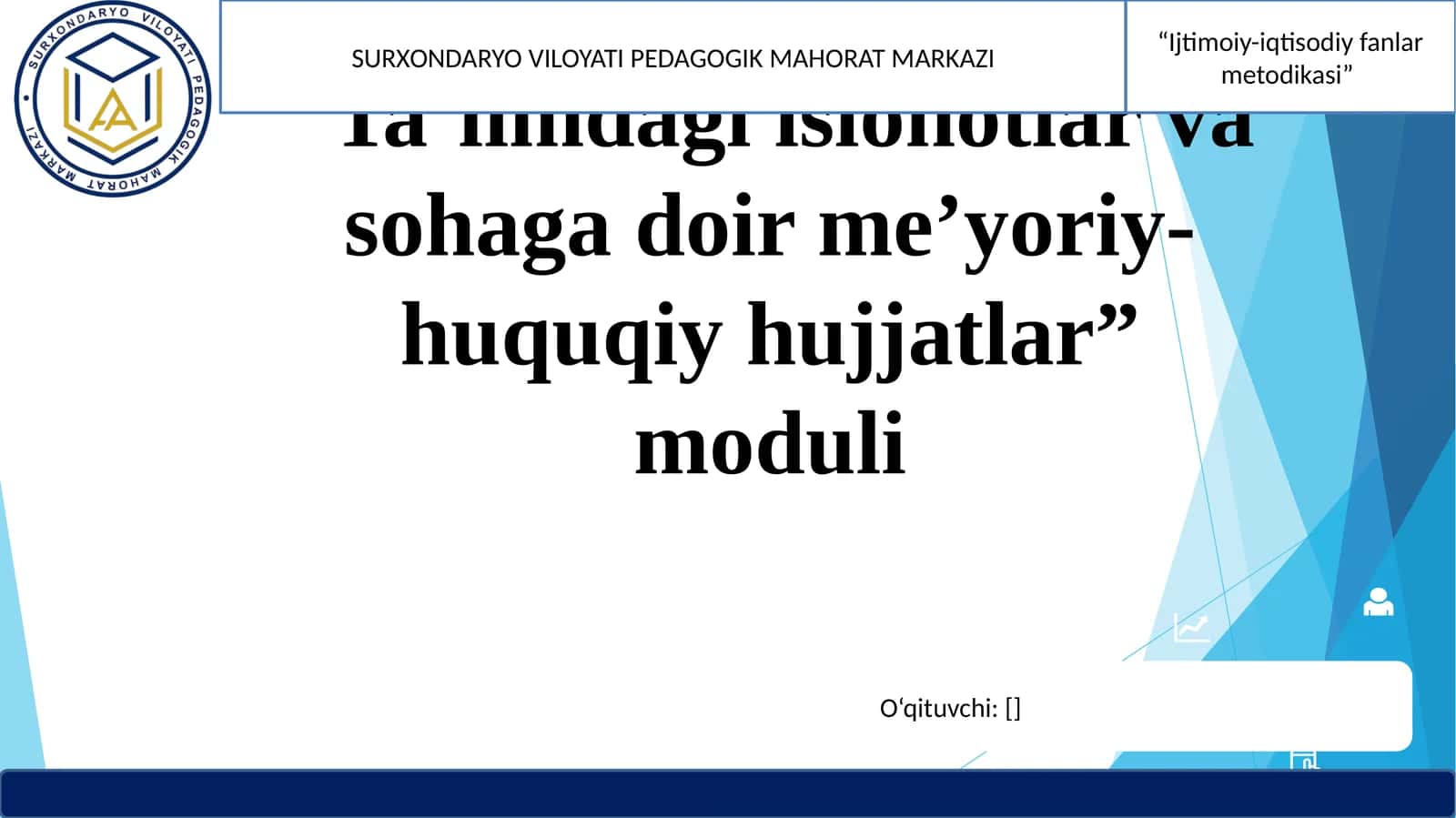 Korrupsiyaga qarshi kurashishning zamonaviy yondashuvlari (2 soat amaliy mashg'ulot)