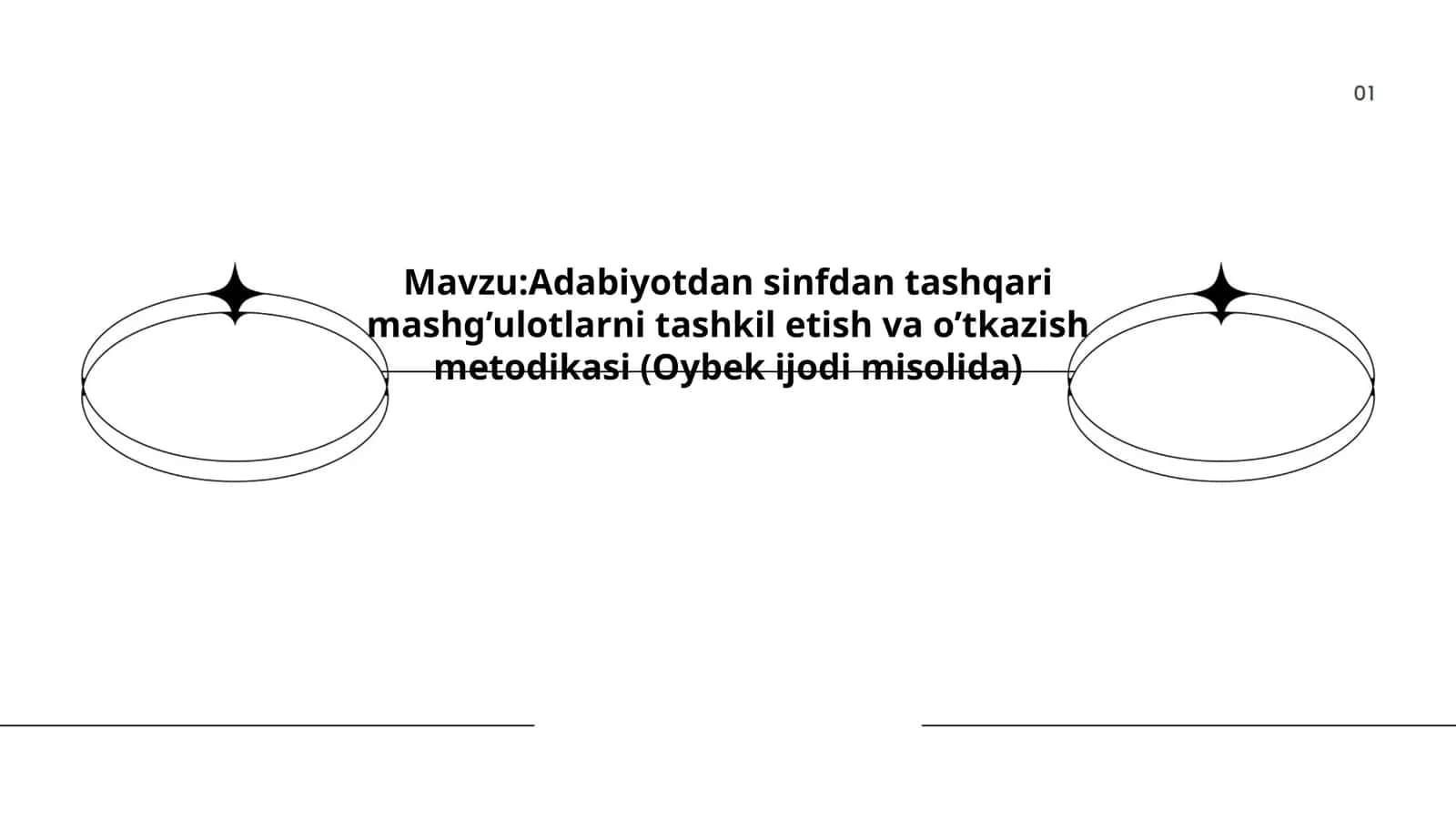 Adabiyotdan sinfdan tashqari mashg’ulotlarni tashkil etish va o’tkazish metodikasi (Oybek ijodi misolida)