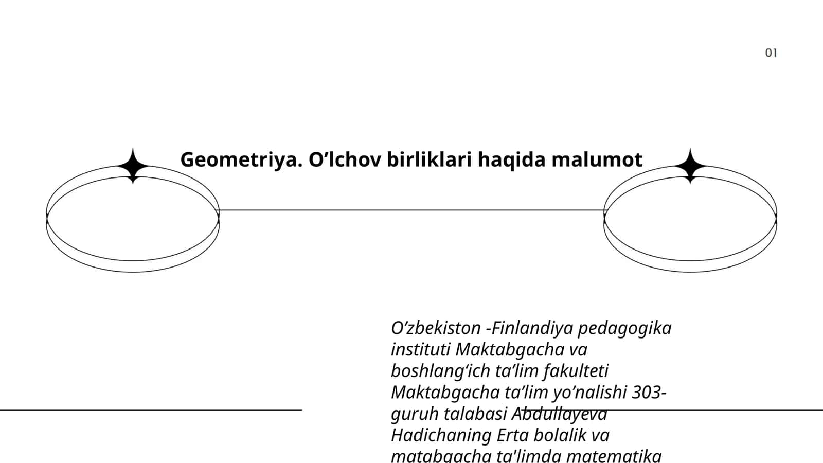 Geometriya. Oʼlchov birliklari haqida malumot