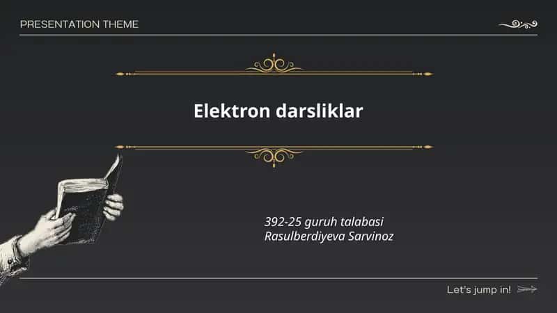 Elektron darsliklar