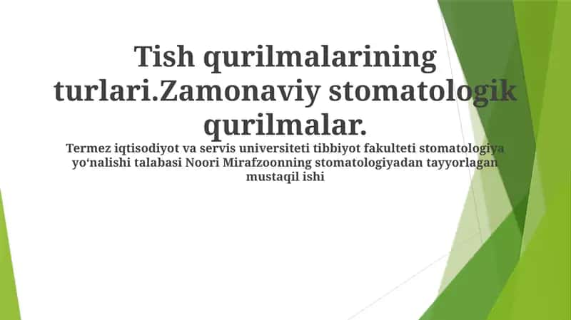Zamonaviy Tish Oqartirish Texnologiyalari