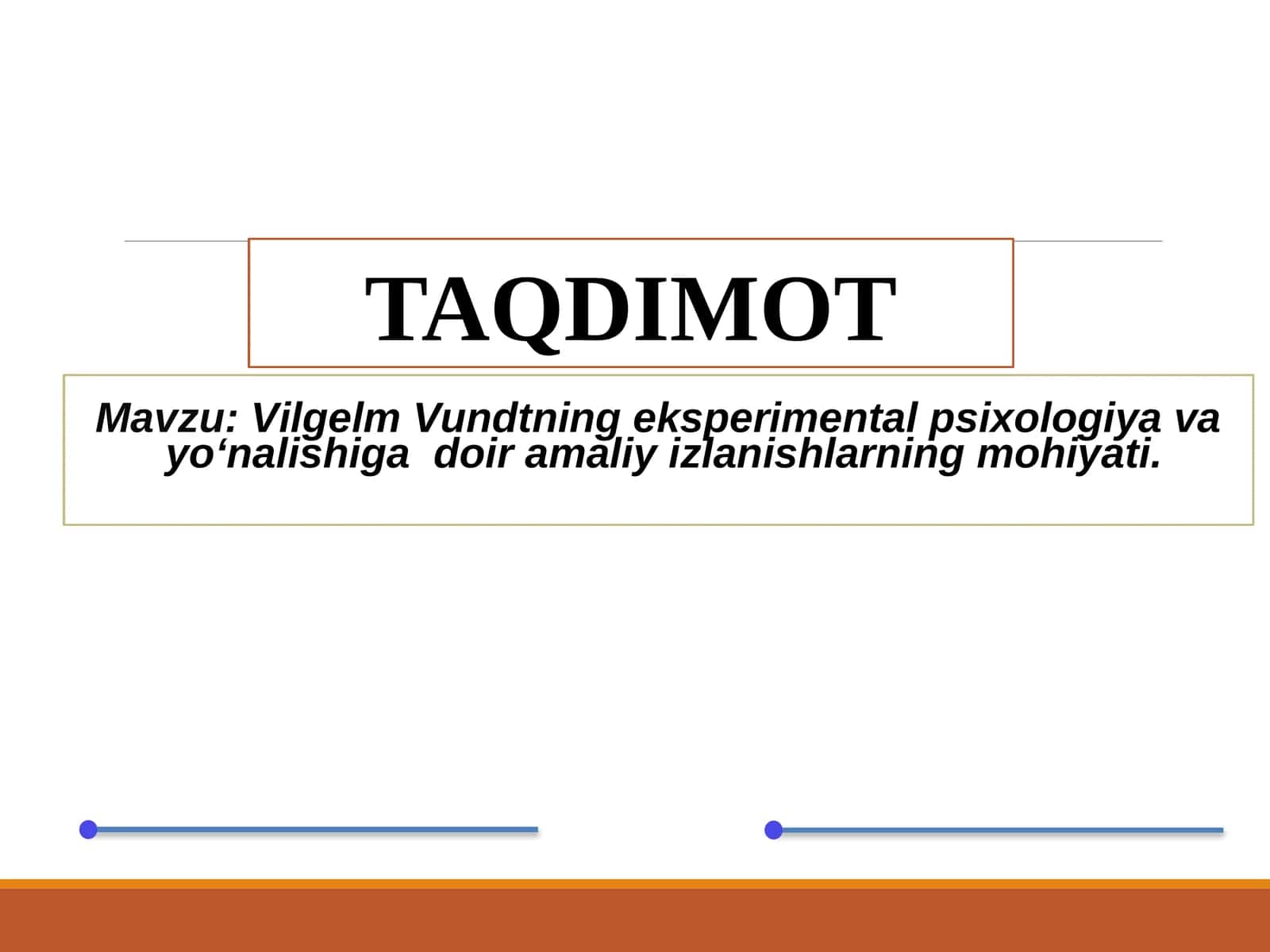 Vilgelm Vundtning eksperimental psixologiya va yoʻnalishiga doir amaliy izlanishlarning mohiyati