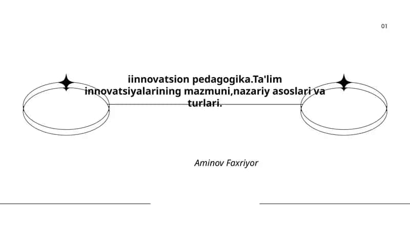 Innovatsion pedagogika: tushuncha va mazmuni