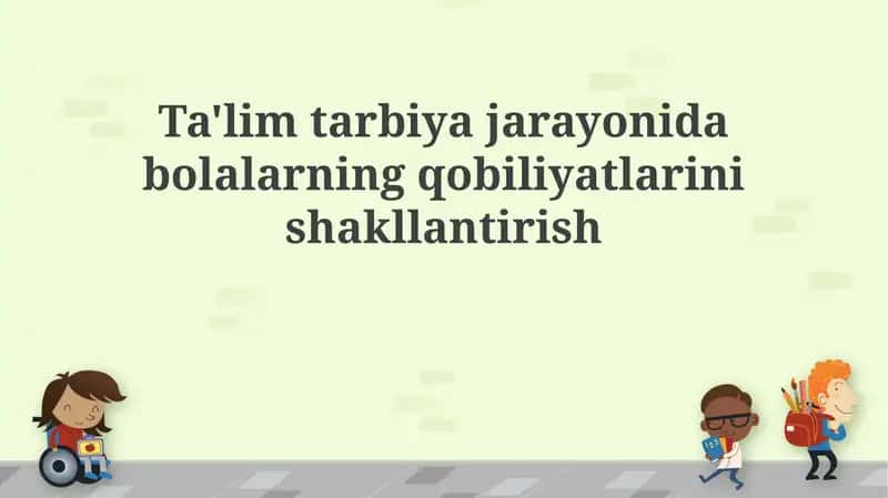 Qobiliyatlarni Aniqlash va Baholash