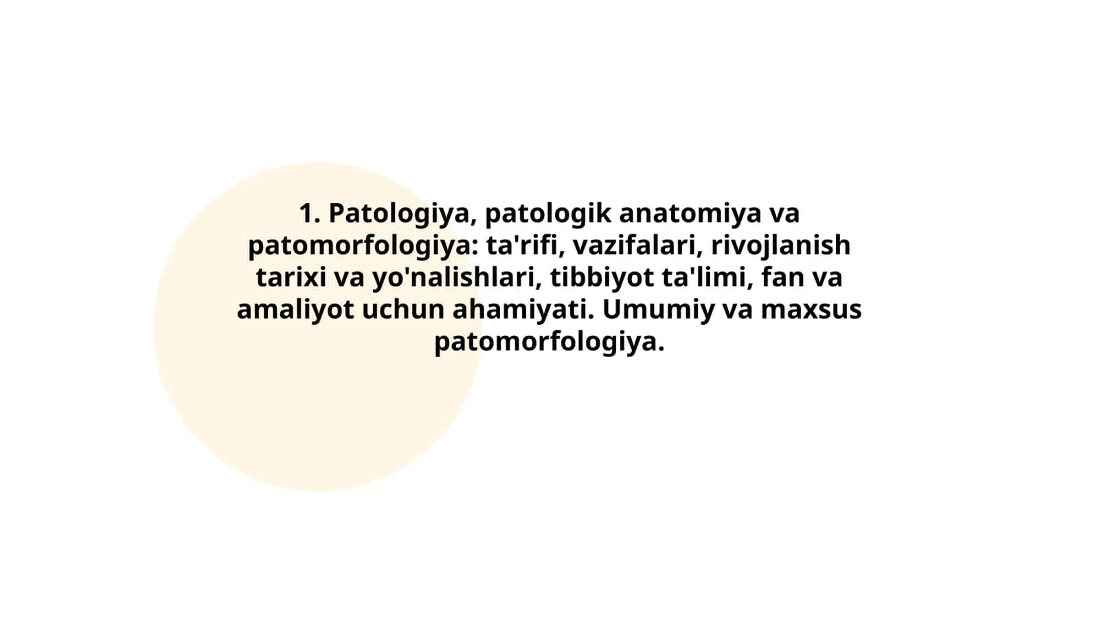 Patologiya, patologik anatomiya va patomorfologiya