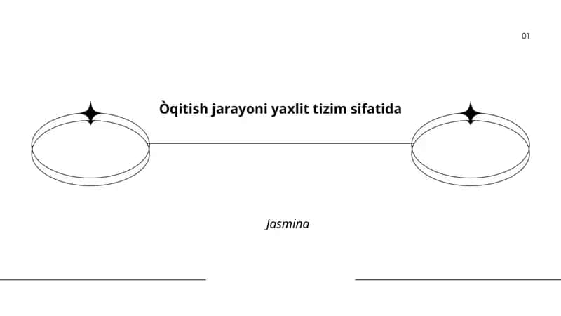 Òqitish jarayoni yaxlit tizim sifatida