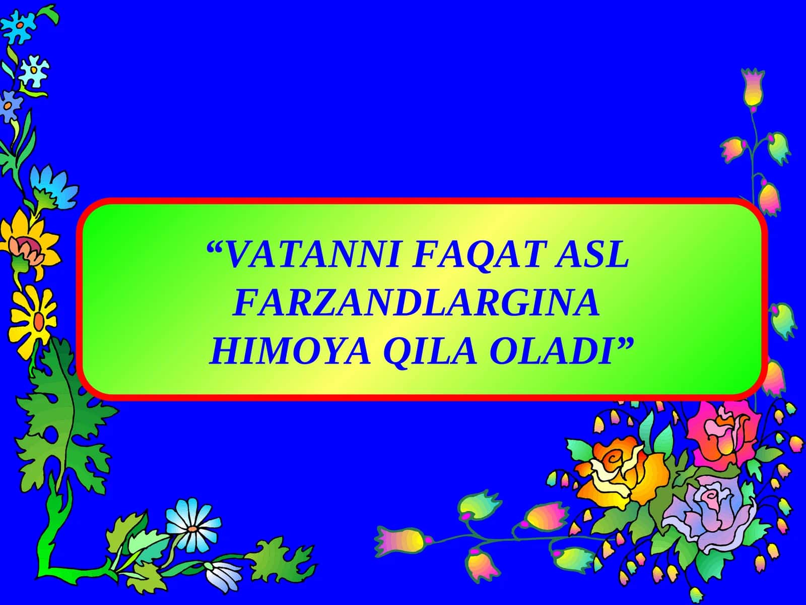 O'TILGAN MAVZUNI TAKRORLASH