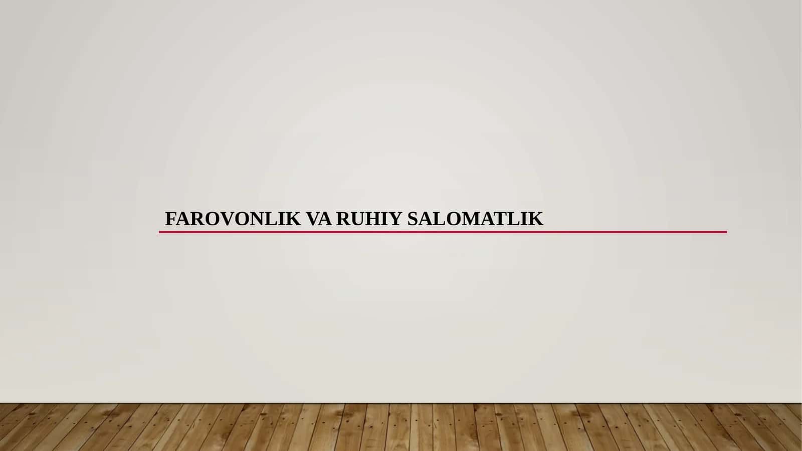 farovonlikvaruhiysalomatlik