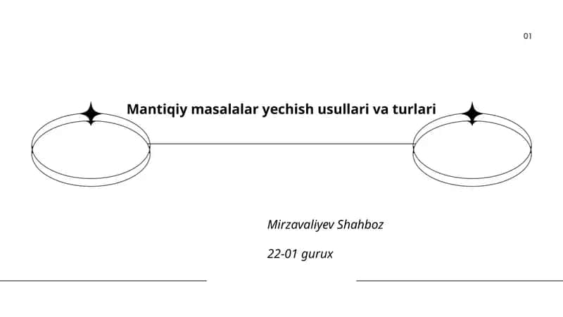 Mantiqiy masalalar yechish usullari va turlari