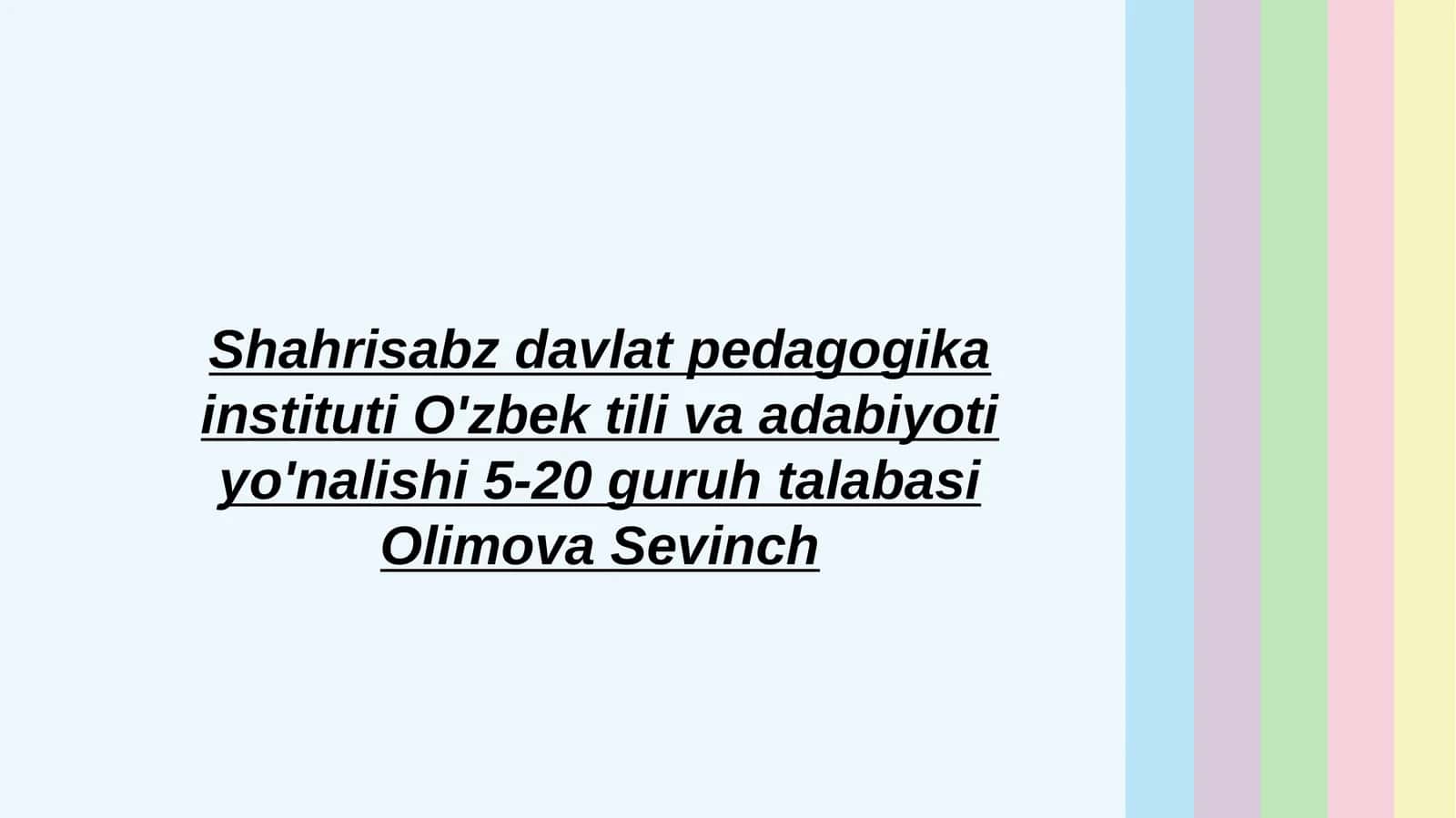 Navoiyning ruboiylarining sharhlash