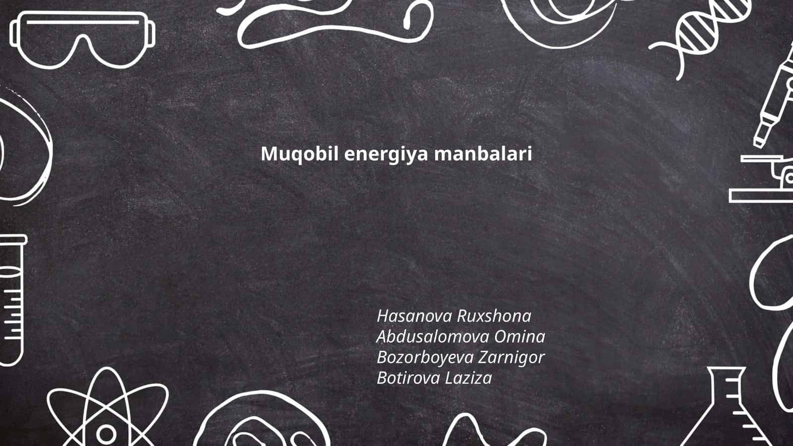 Quyosh energiyasi (fotovoltaik tizimlar)