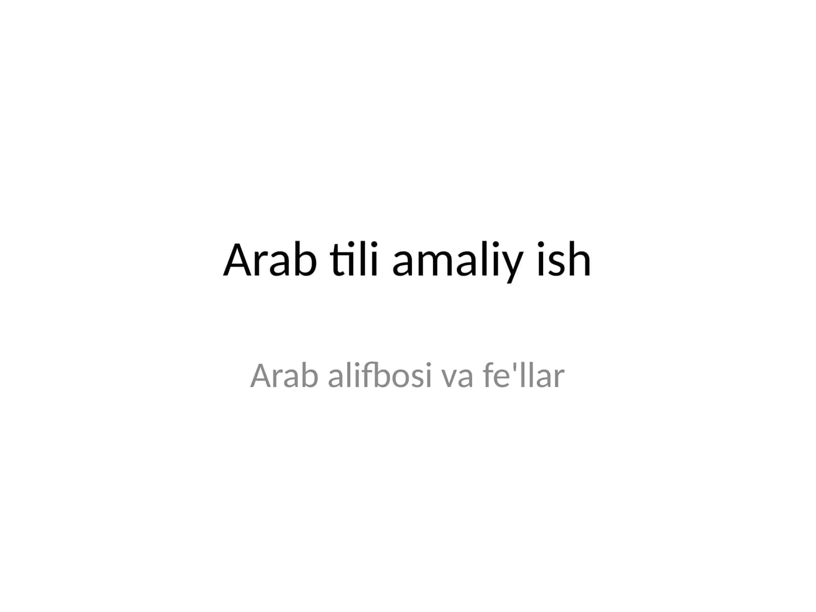 arab alifbo