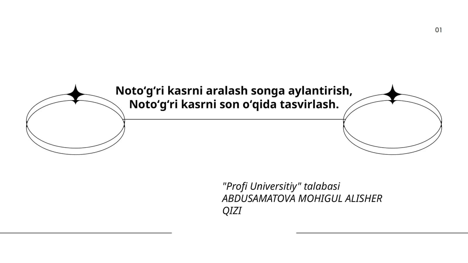 Profi Universitiy talabasi