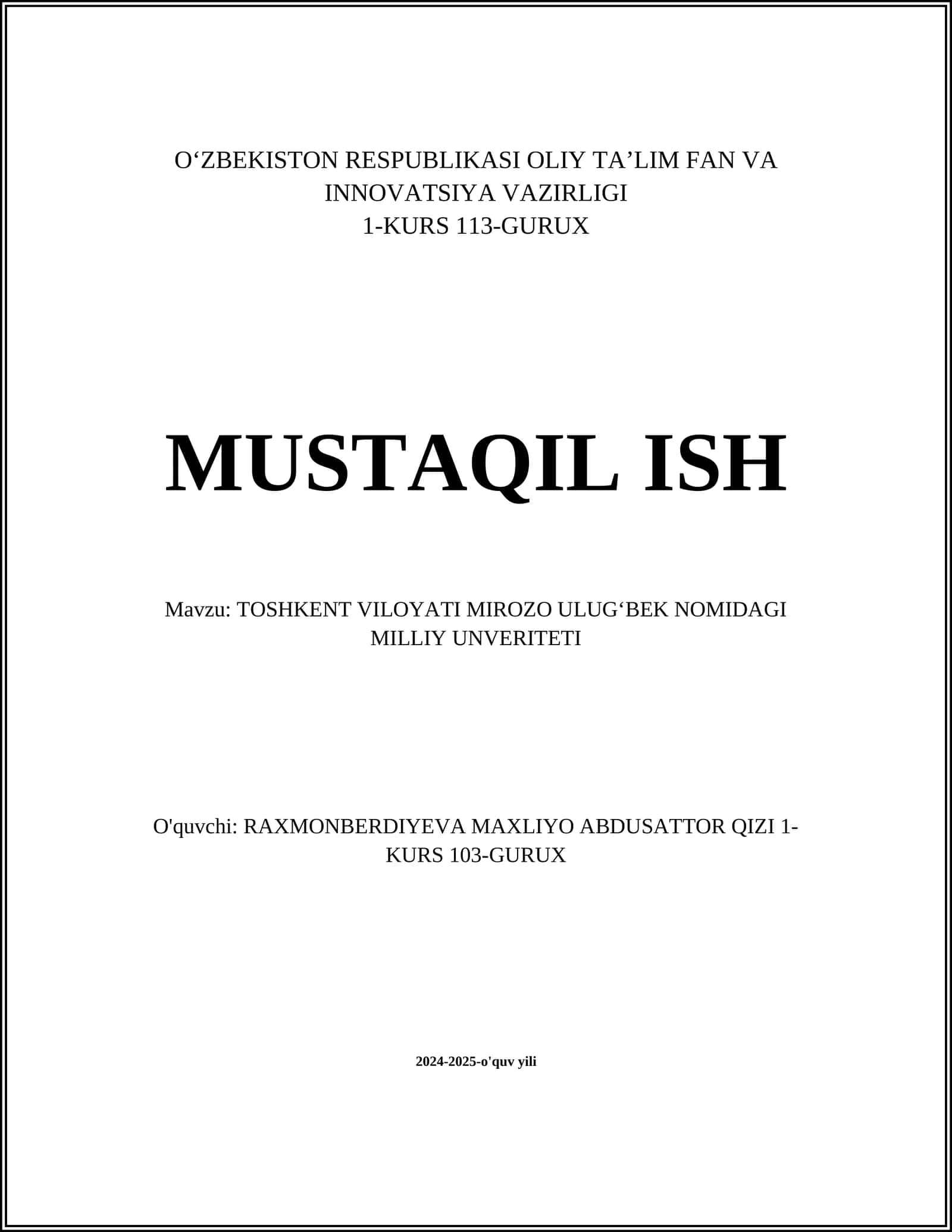 Toshkent Viloyati Tarixi