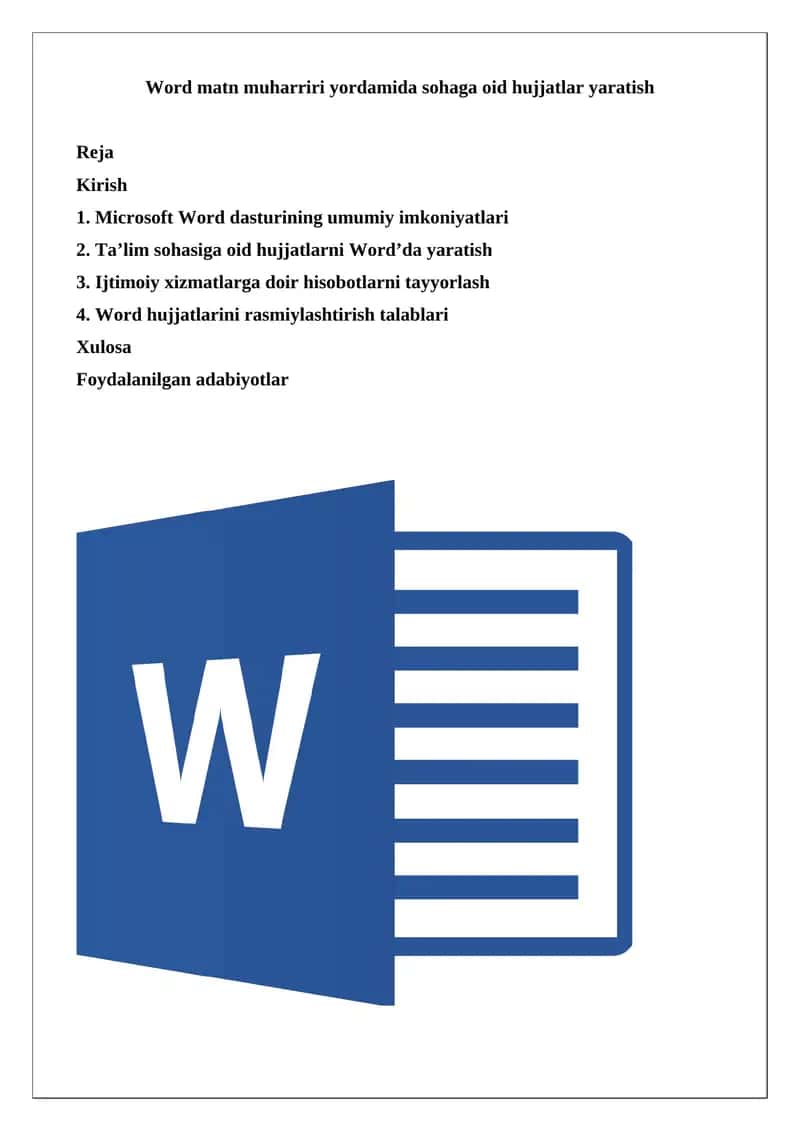 Microsoft Word matn muharriri