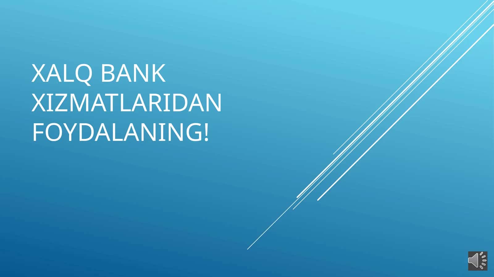 Xalq bank xizmatlari