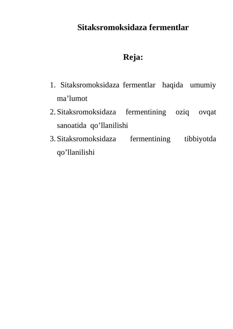 Sitoxromoksidaza fermenti