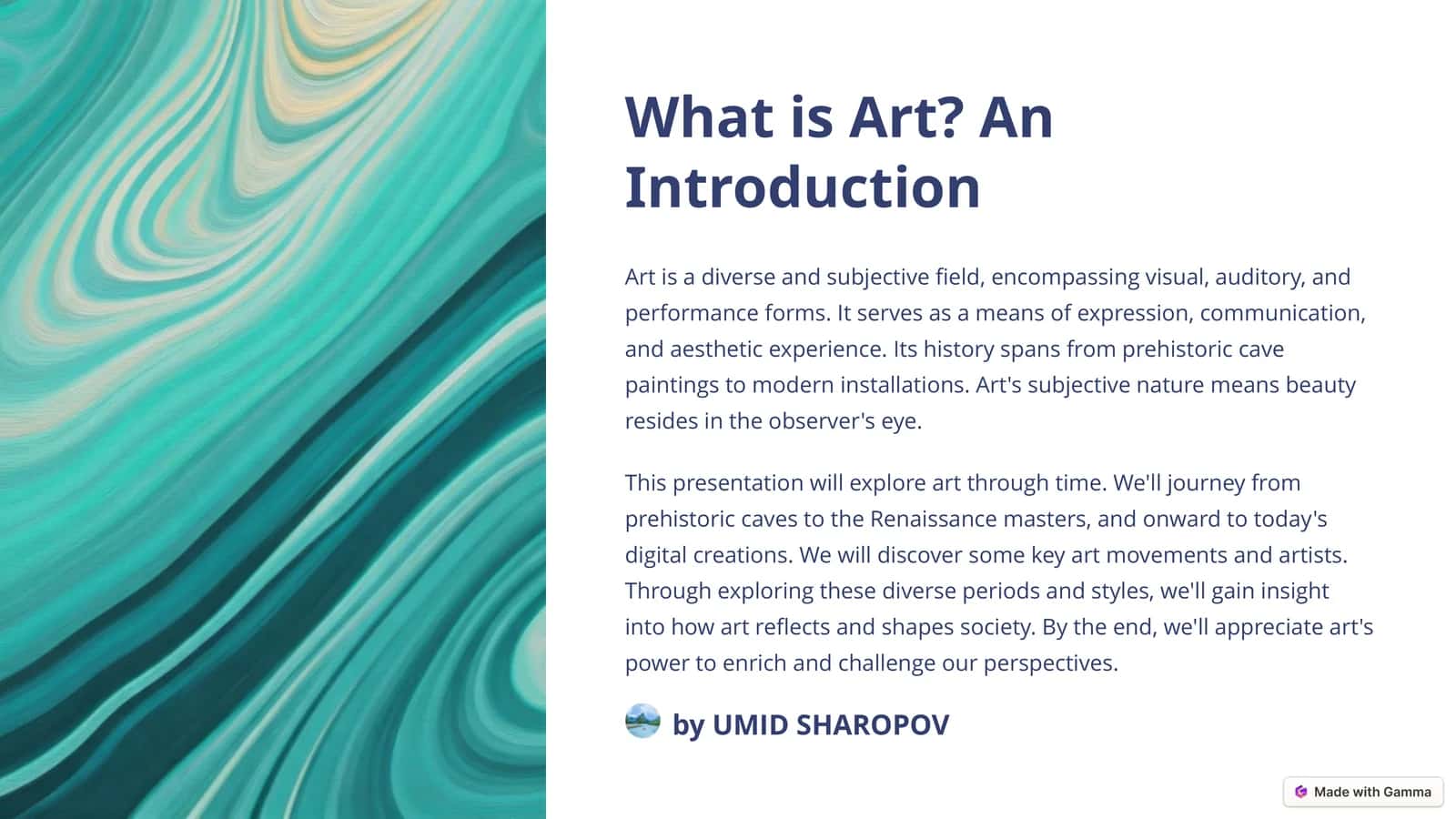 What is Art? An Introduction