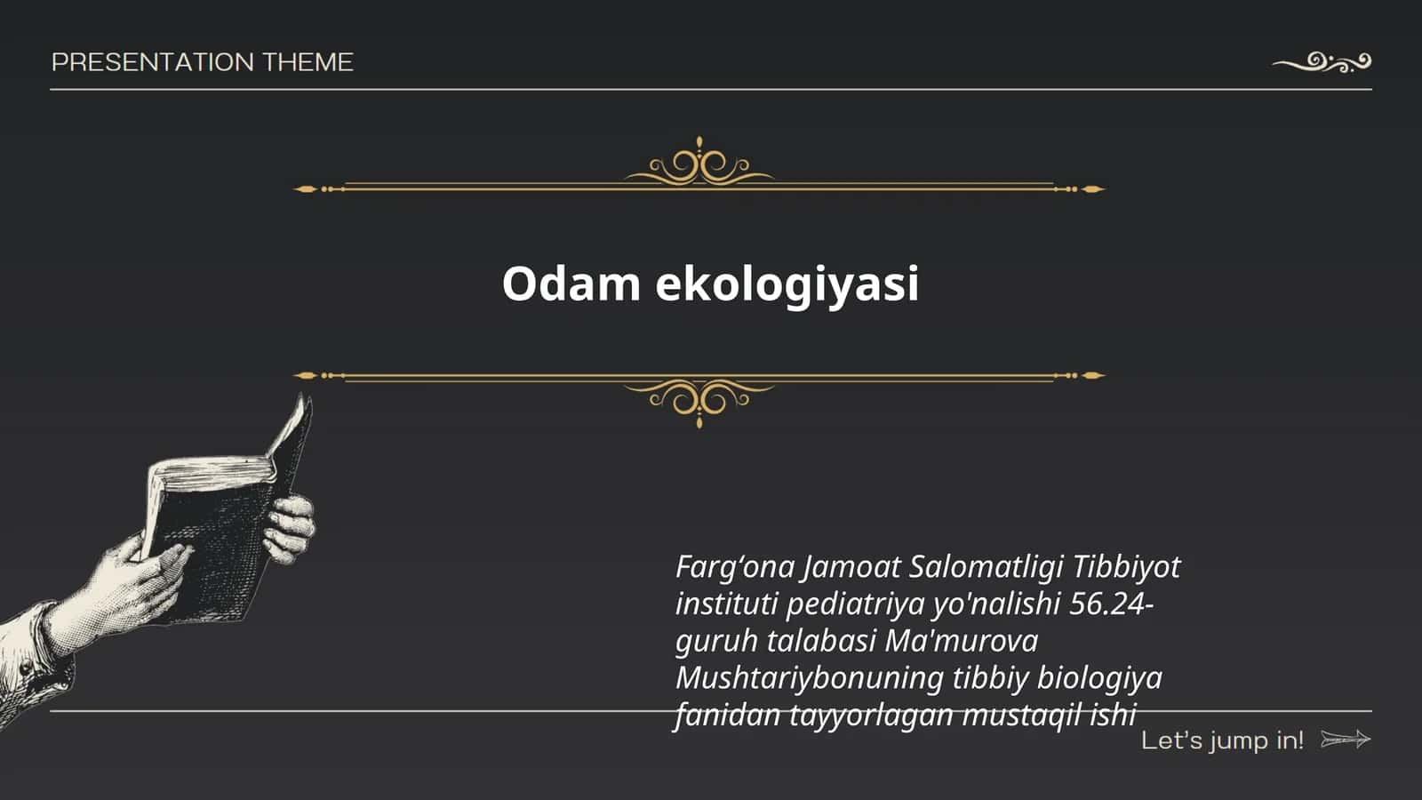 Odam ekologiyasi
