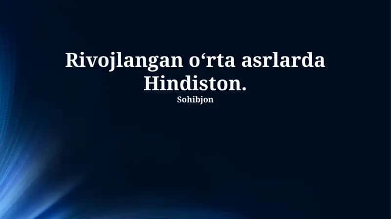 O'rta Asrlar Hindistoni