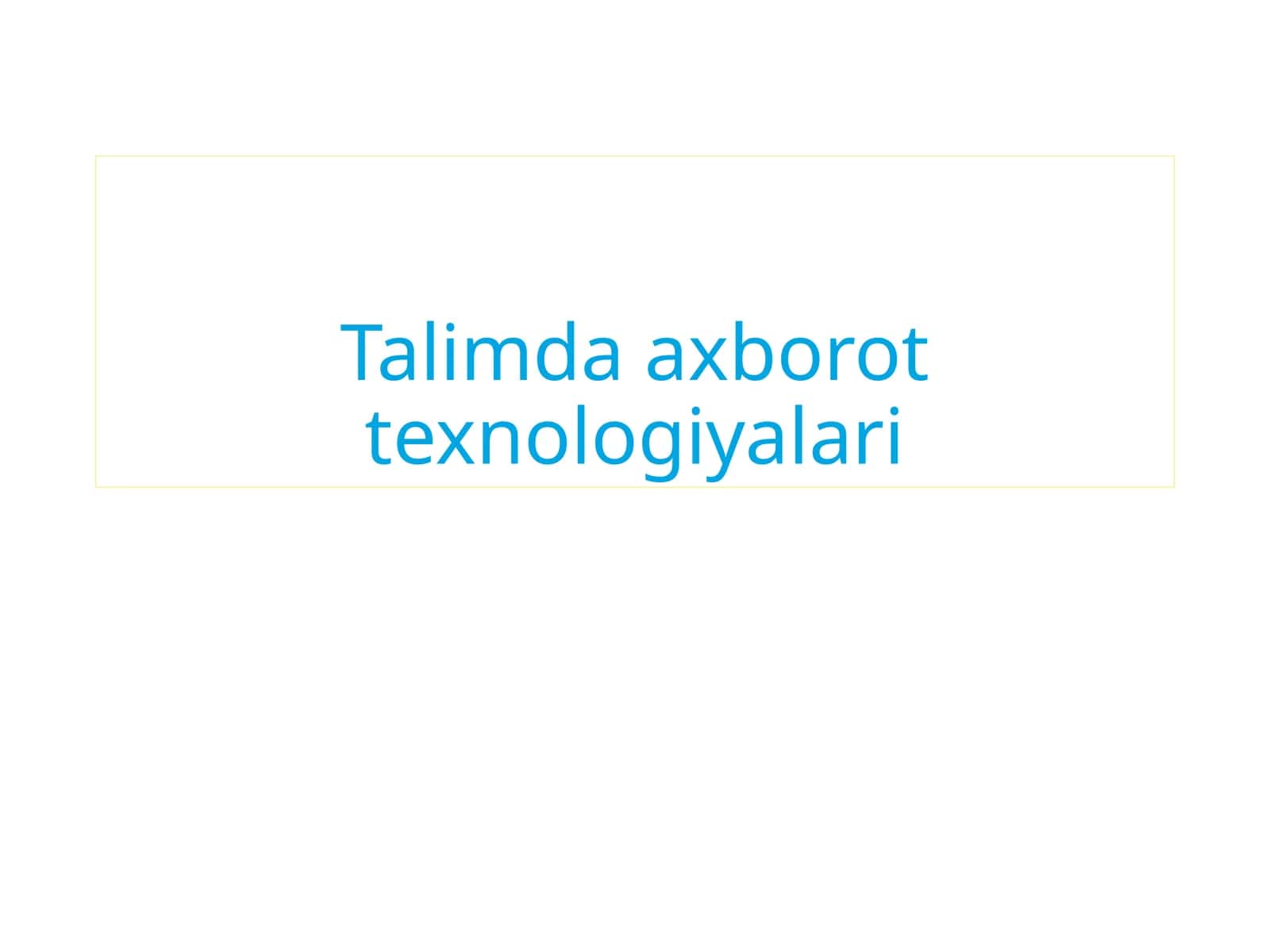 Hisoblashtexnikasida axborotni qayta ishlashning tarif metikasi