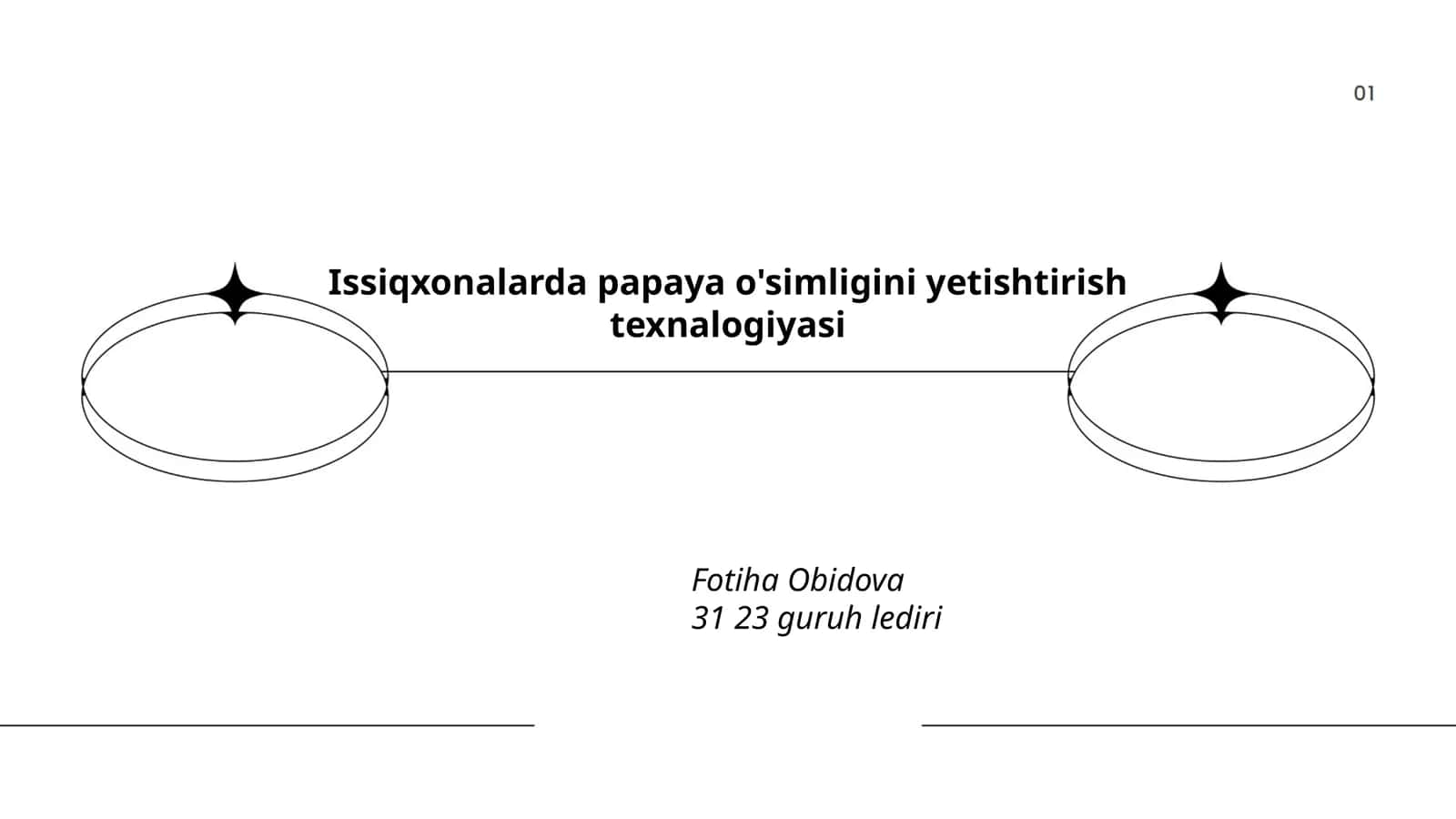 Fotiha Obidova - Issiqxonalarda papaya o'simligini yetishtirish texnalogiyasi