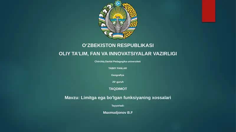 Limitning informal ta'rifi funksiya qiymati x argument ma'lum bir nuqtaga yaqinlashganda qanday songa yaqinlashishini intuitiv tushuntiradi, ammo aniq emas