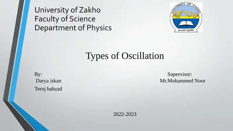 Types of Oscillation