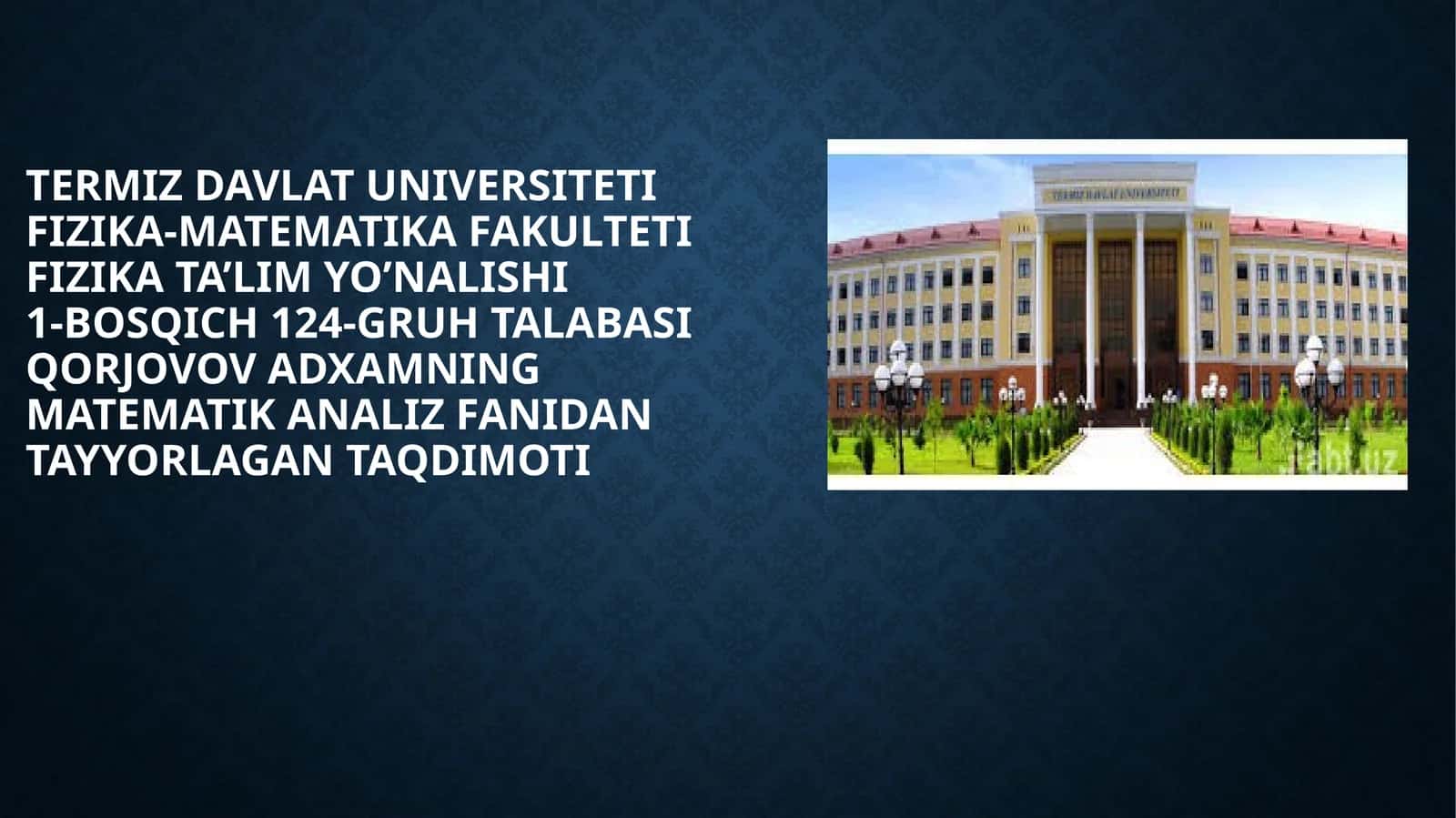 Funksiyalar va ikki ta’lim