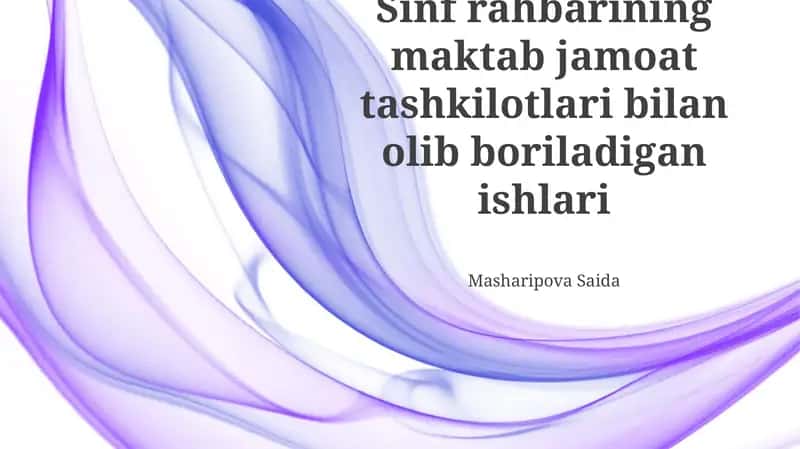 O'quv jarayonini takomillashtirishda jamoatchilik tashkilotlarining roli