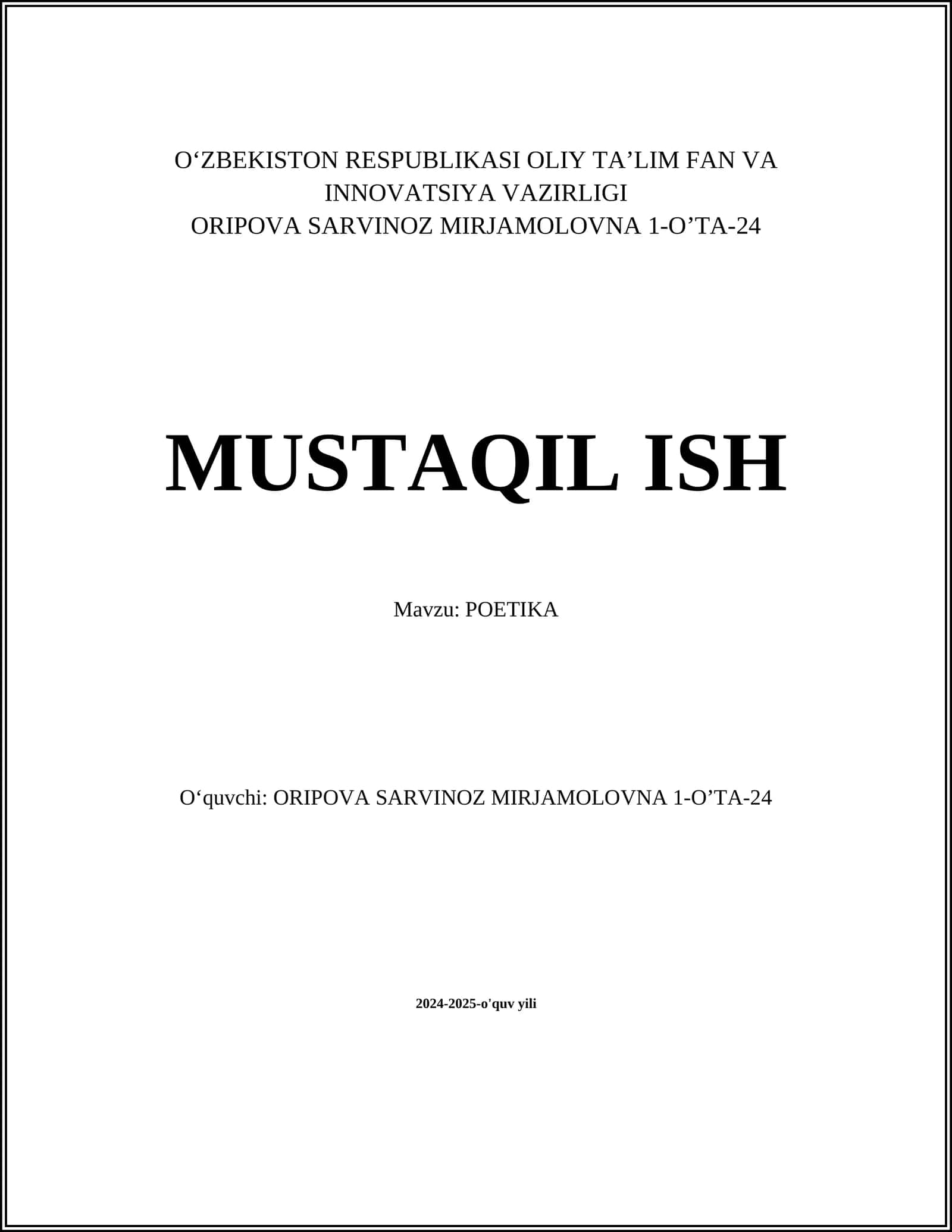 Poetika