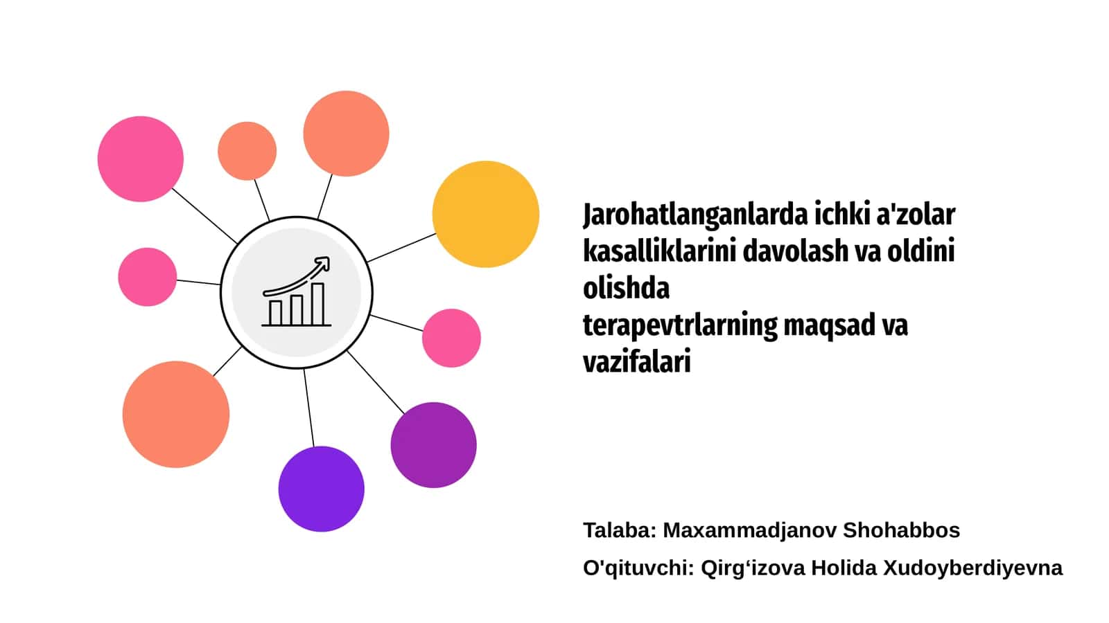 Jarohatlanganlarda Ichki A'zolar Kasalliklarini Davolash va Oldini Olishda Terapevtrlarning Maqsad va Vazifalari