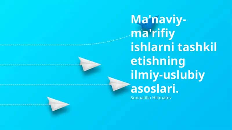 Ma'naviy-ma'rifiy ishlar