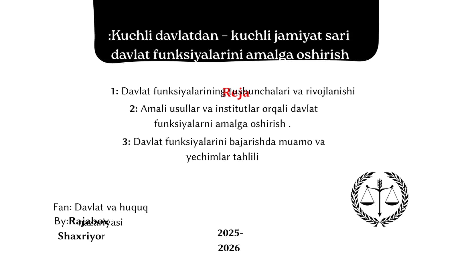 Davlat funksiyalari