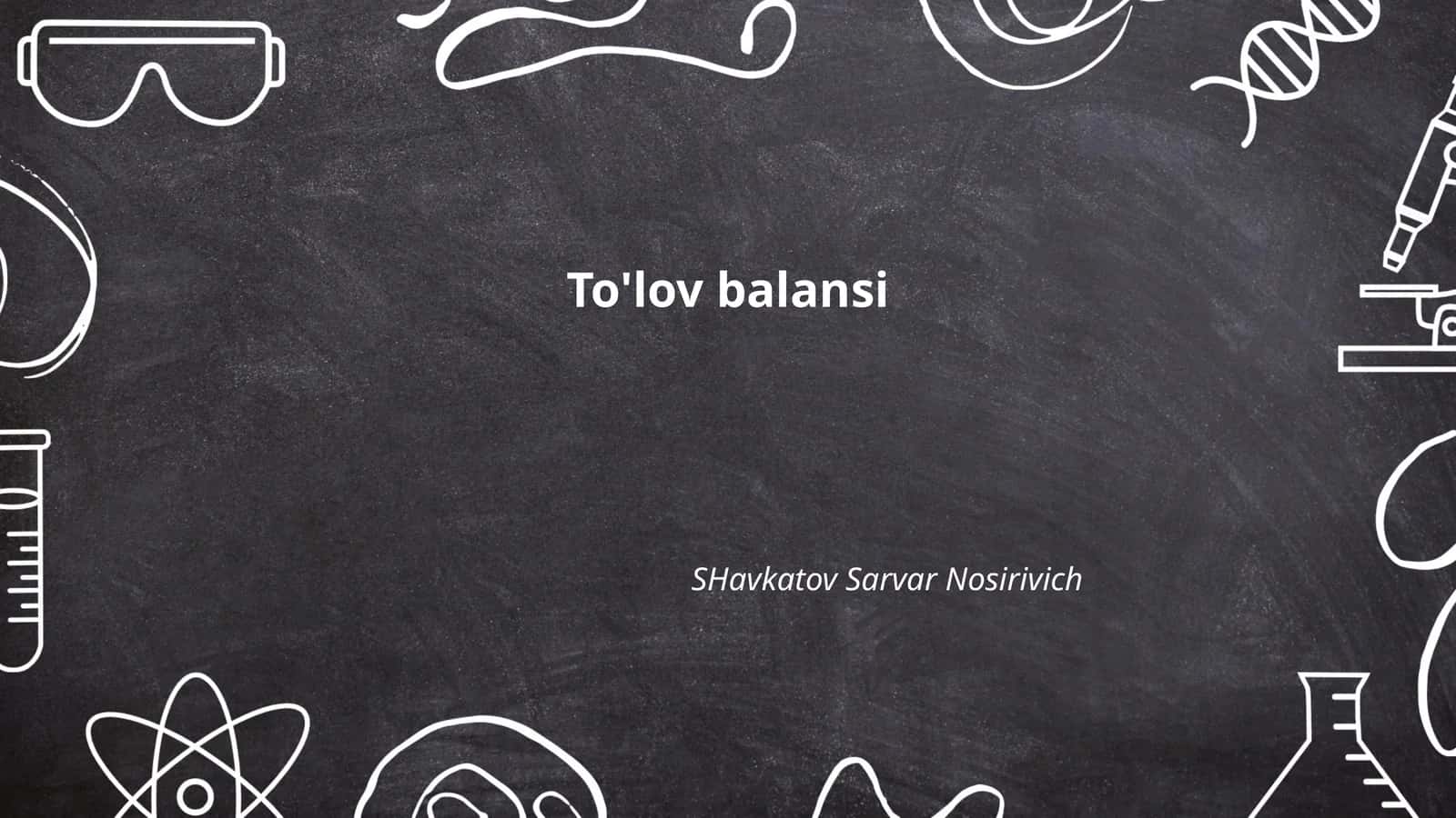 To'lov balansi