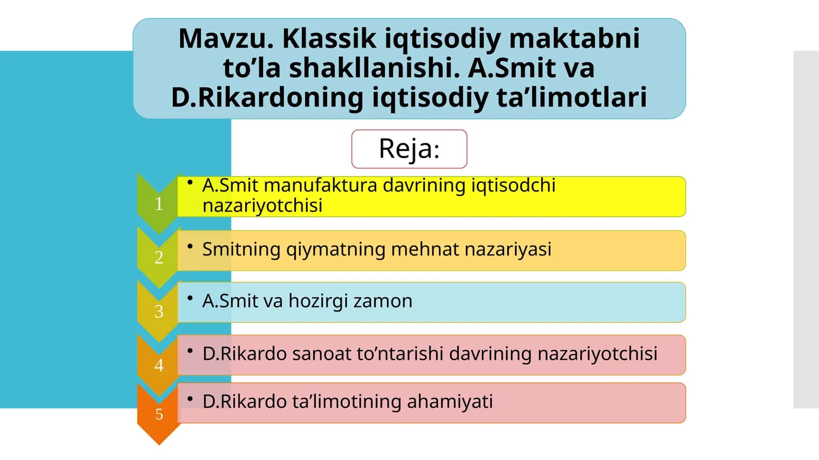 Iqtisodiy ta’limotlar tarixi: o’quv qo’llanma