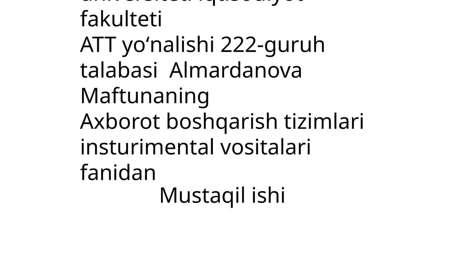 KOMPYUTERNING ASOSIY XOTIRASI