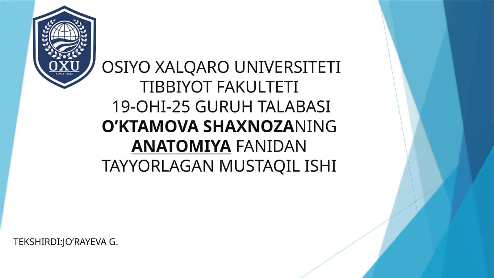 Ko’ks oralig’i va uning a’zolari