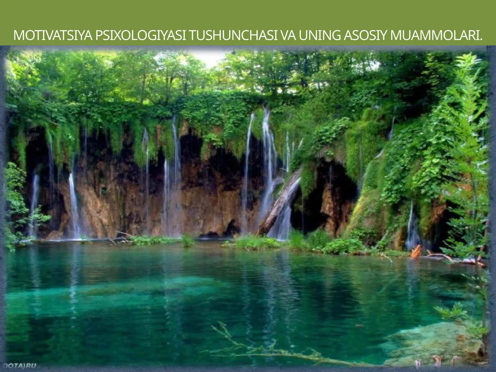 MOTIVATSIYA PSIXOLOGIYASI TUSHUNCHASI VA UNING ASOSIY MUAMMOLARI