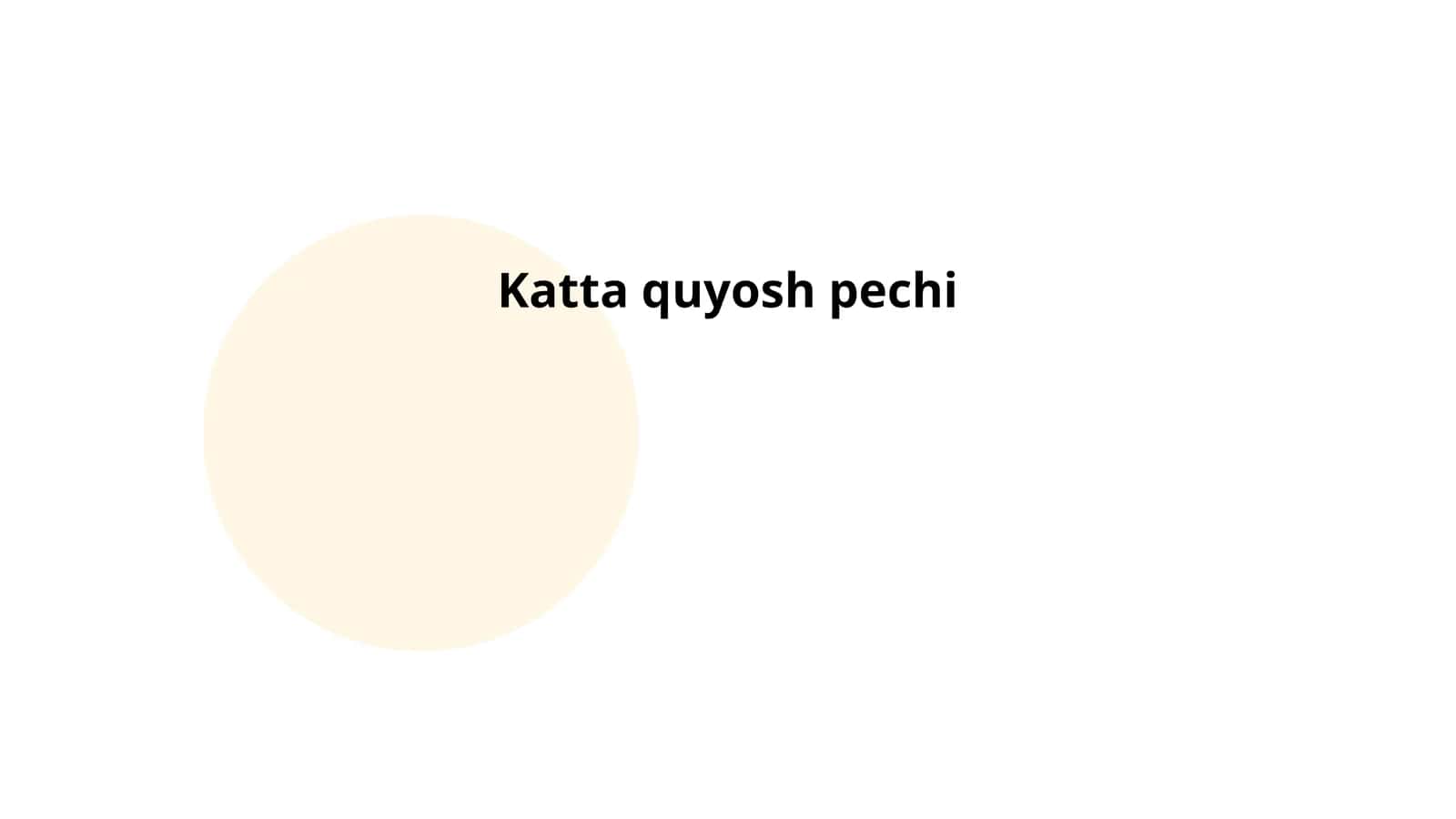Katta quyosh pechi