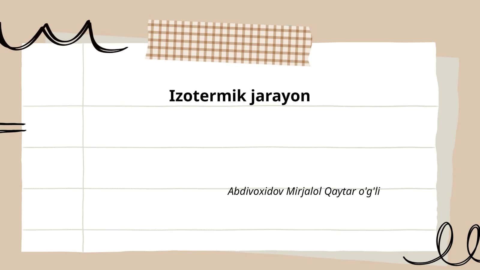 Izotermik jarayon