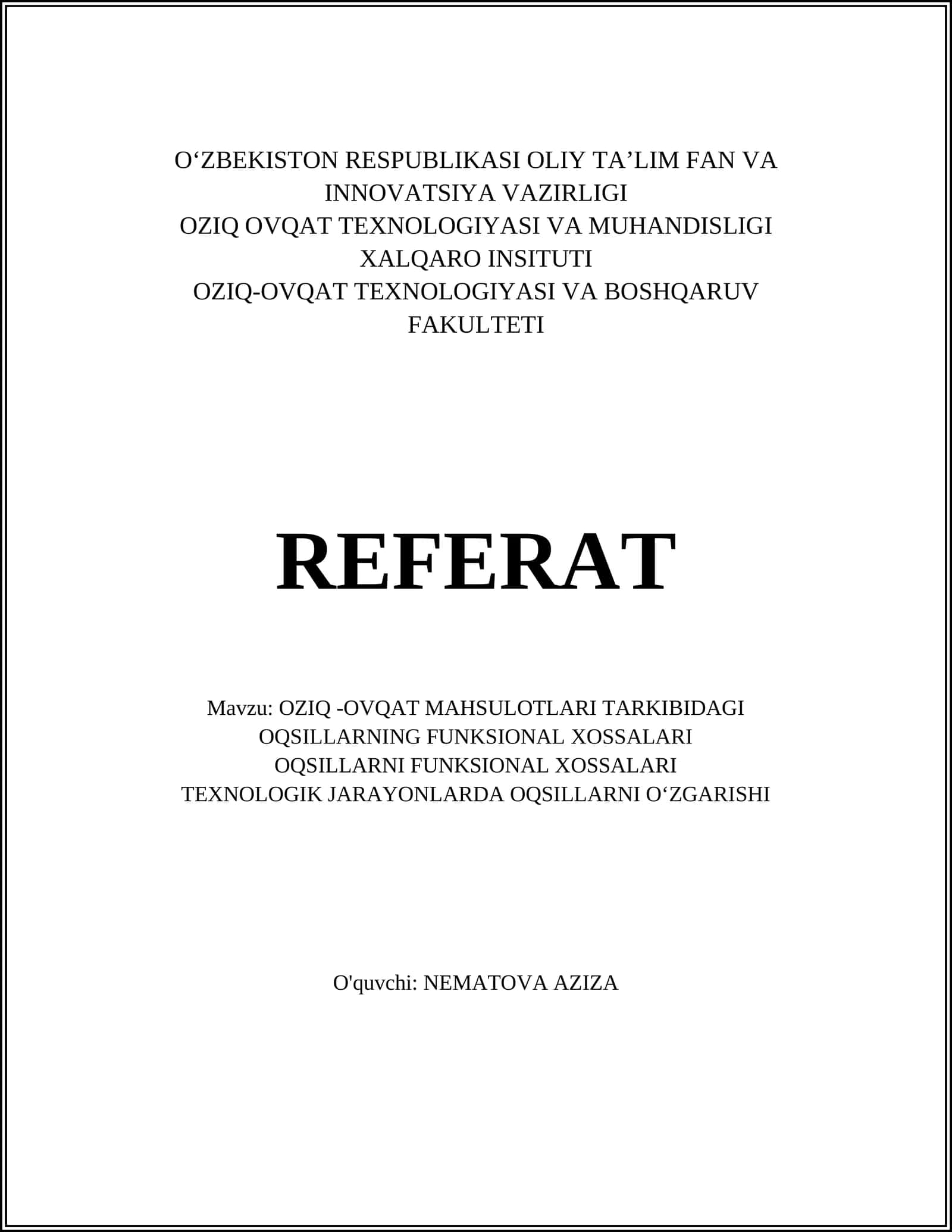 Oqsillarning kimyoviy tarkibi