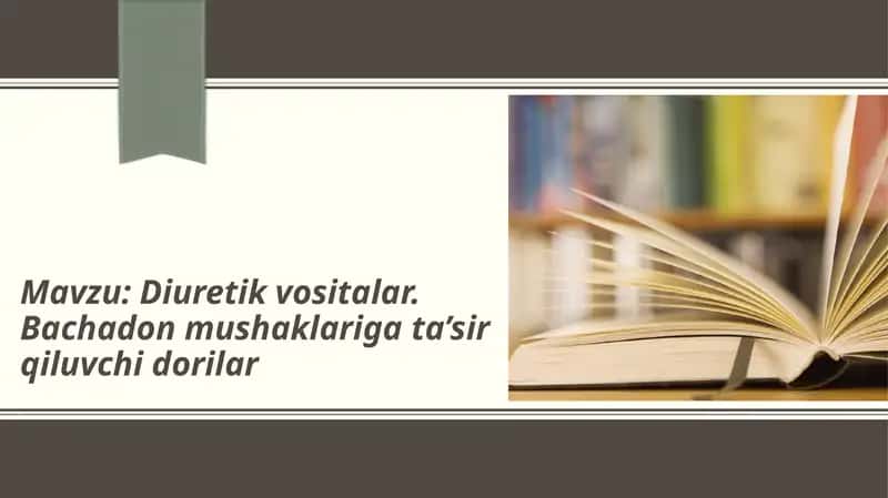 Diuretik vositalar