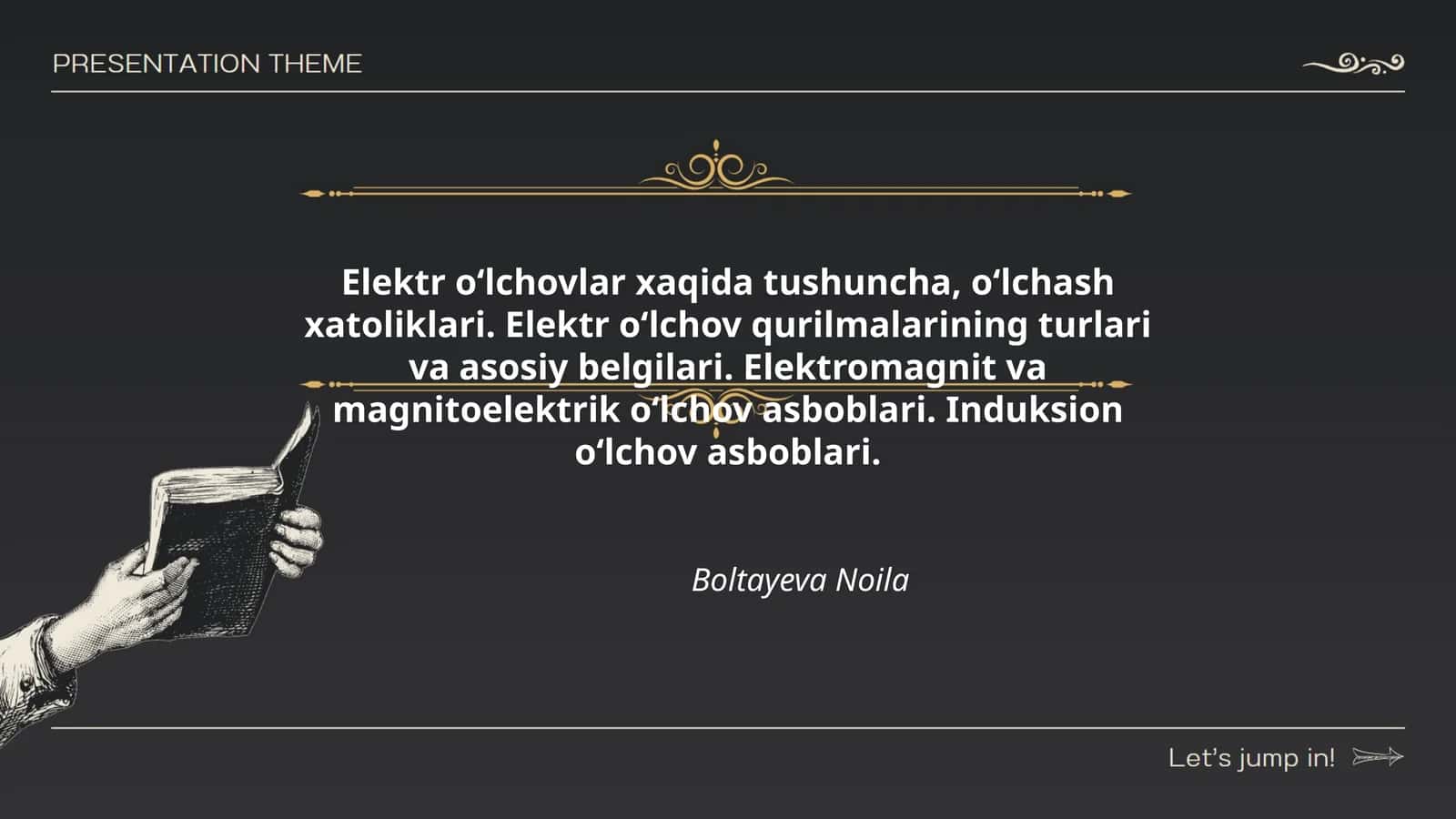 Elektr o‘lchovlar xaqida tushuncha