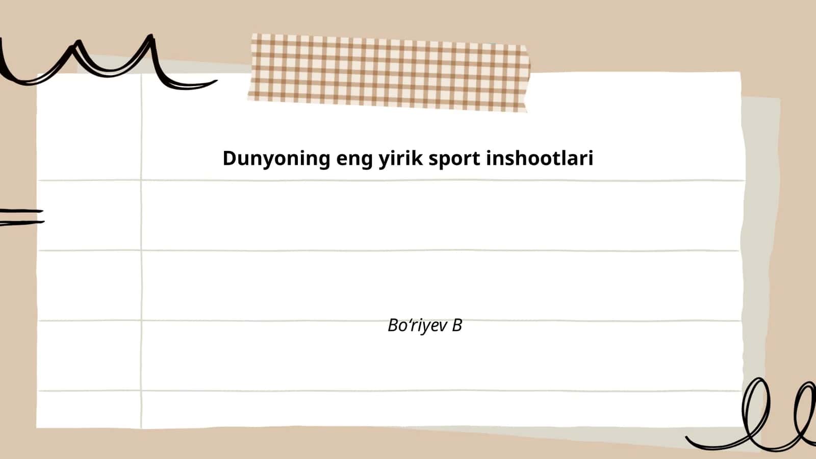 Dunyoning eng yirik sport inshootlari