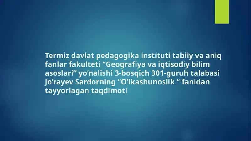 Geografiya